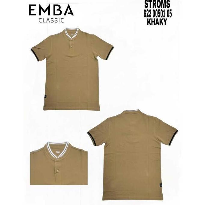 Emba Classic - Stroms Kaos Polo Pria Lengan Pendek Reguler Fit