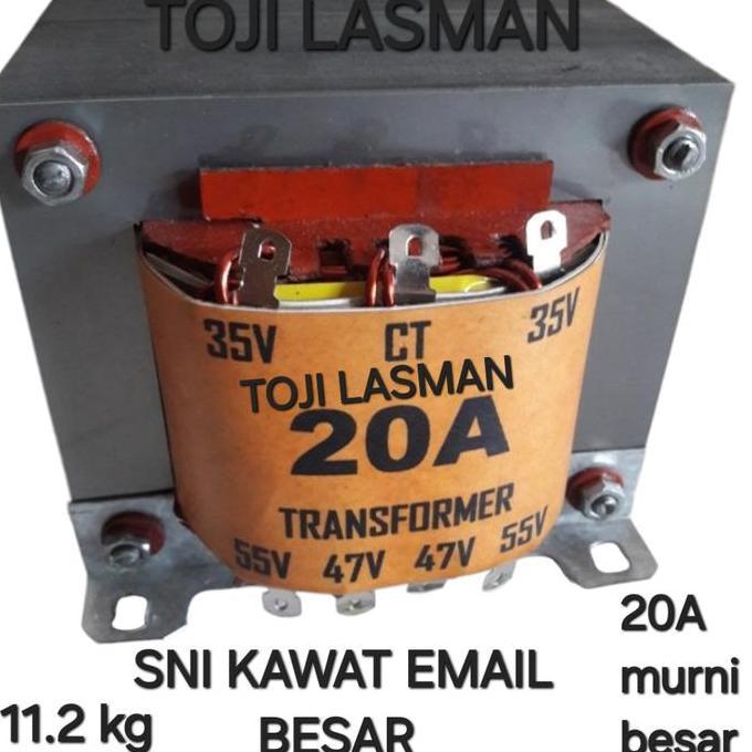 ( TRAVO 20A CT ) 20A CT 20 AMPERE A SIMETRIS 35V 47V 55V 35 47 55 VOLT TRANSFORMATOR TRAFO AMPERE AM