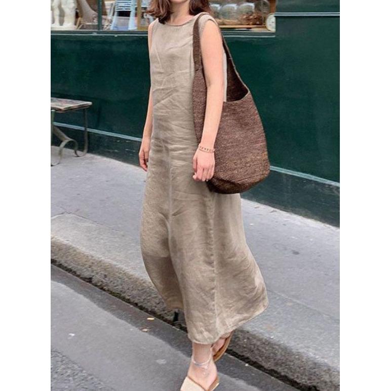 Murah Midi Dress | Dress Linen | Inner Dress | Sleeveless Dress