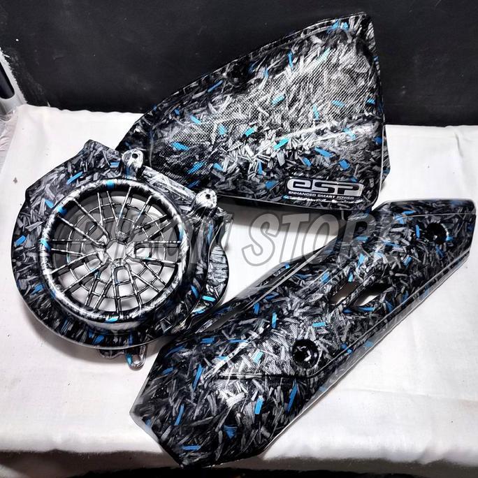 PAKET CARBON FORGED BIRU VARIO 110 KARBON FORGED BIRU TERMURAH