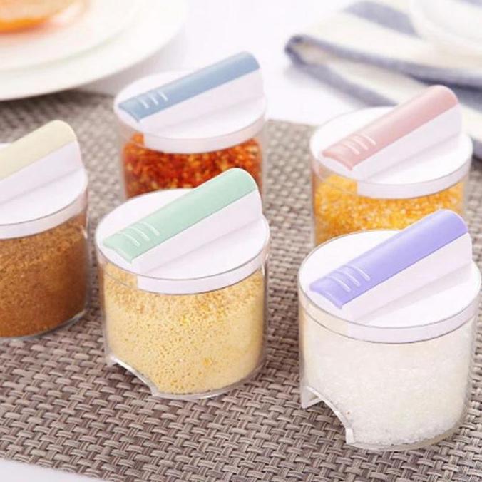 Set tempat bumbu dapur/Tempat penyimpanan bumbu dapur satu set/Wadah penyimpanan bumbu dapur