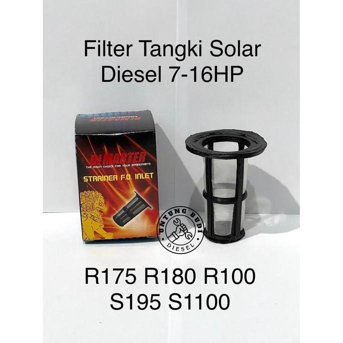 Filter Tangki Solar R175 R180 R100 S195 S1100 Elemen Fuel Tank Strainer Diesel 7 8 10 12 16HP