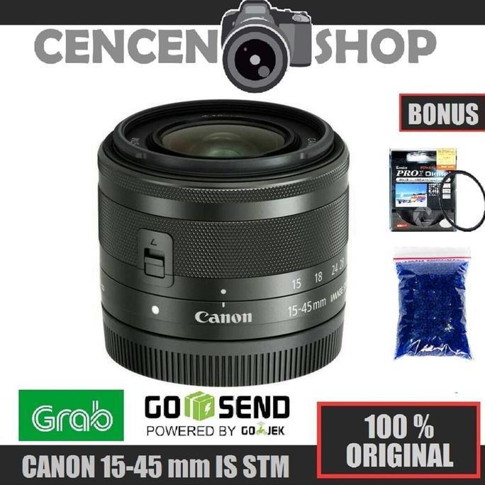 HARGA DISC - FREE+ CANON EF-M 15-45 mm IS STM LENSA KIT EOS M3 / M100 / M10 15-45mm