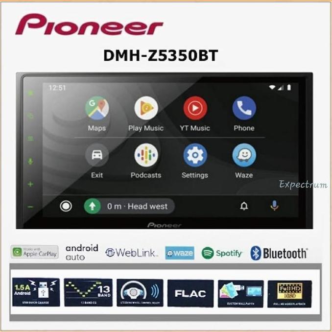 Promo Pioneer Dmh-Z5350Bt / Z5350Bt / Z5350 Head Unit Double Din Tape Mobil Garansi Resmi Cod