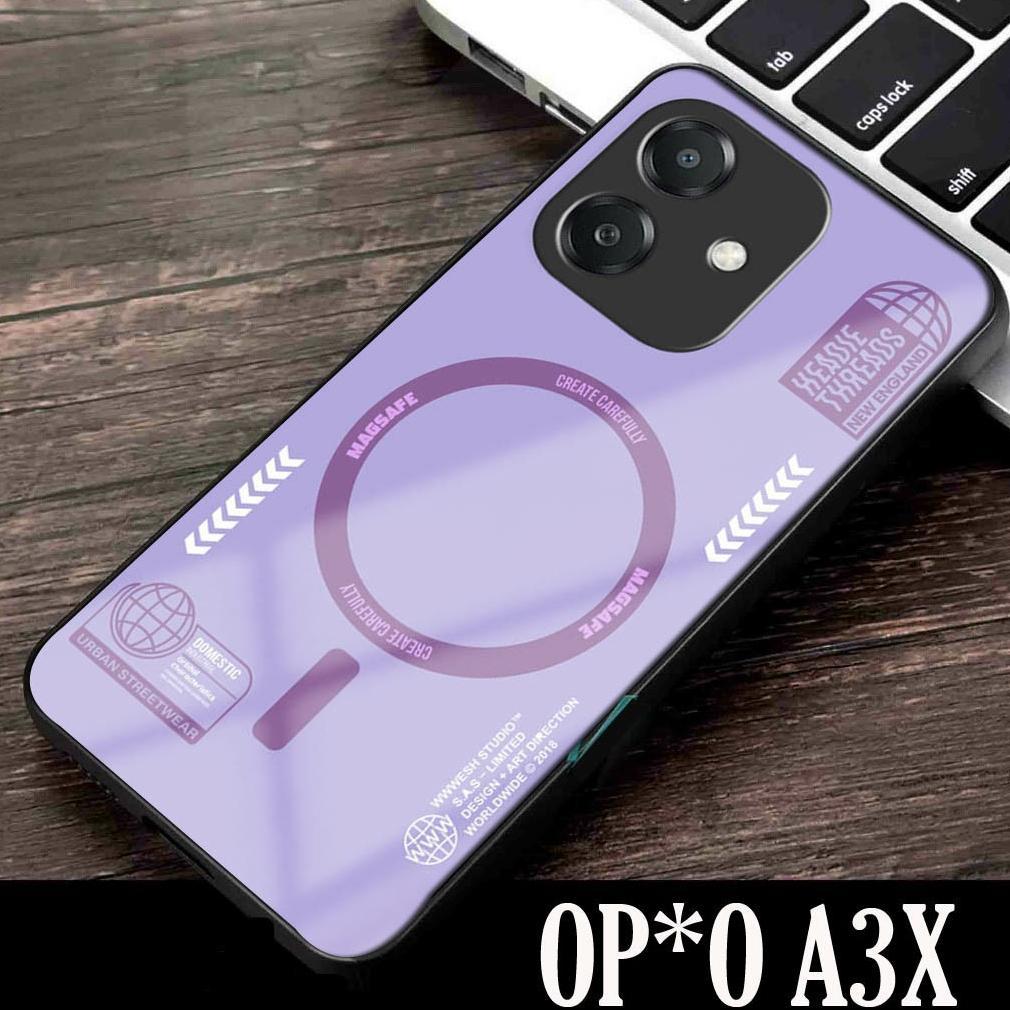 Promo Terbaru Softcase Kaca Acrilik Oppo A3X Oppo A3 Murah 2024 Terbaru Protek Kesing-Handphone- Hp-