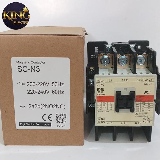 magnetic Kontaktor / Contactor Fuji SC-N3 SCN3 SCN-3 elektrik magnetik