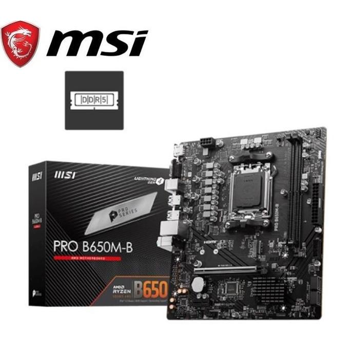MSI PRO B650M-B Motherboard AMD B650 AM5 DDR5 mATX  MSI B650M-B