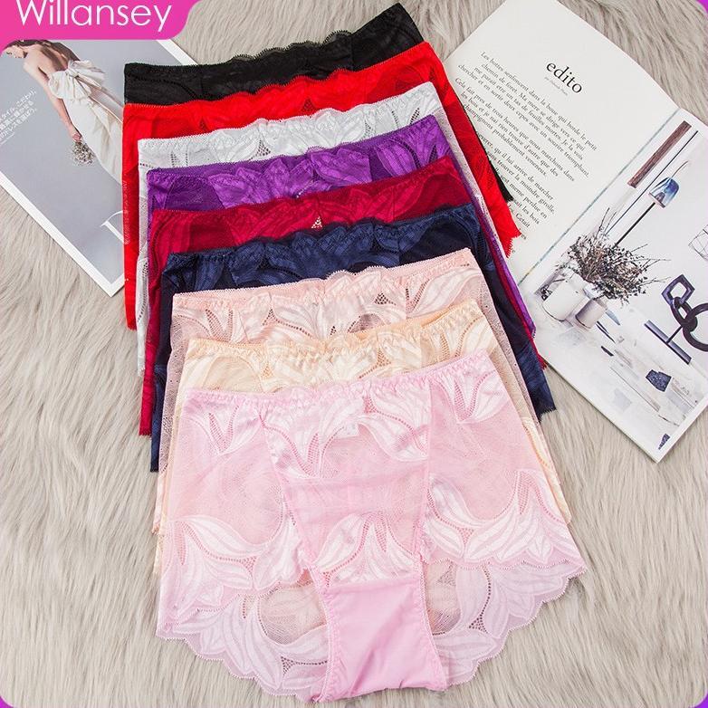 hot deals [cod] celana dalam wanita pinggang tengah renda cd seksi pakaian dalam wanita
