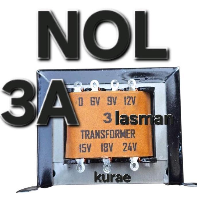( 3A NOL ) TRAVO TRAFO 3A ENGKEL  TRANSFORMATOR BALAST ADAPTOR POWER SUPPLY PSU STEP DOWN STEPDOWN A