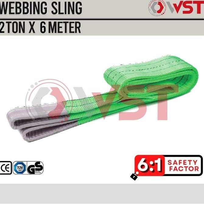 TERMURAH - Webbing Sling Belt 2ton 6meter / Tali Angkat 2 ton 6 Meter Webing