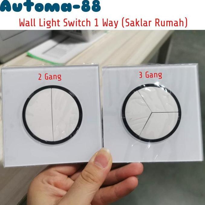 AMC SAKLAR LAMPU RUMAH INBOW 2 3 4 GANG 1 ARAH WAY TOMBOL BULAT MINIMALIS