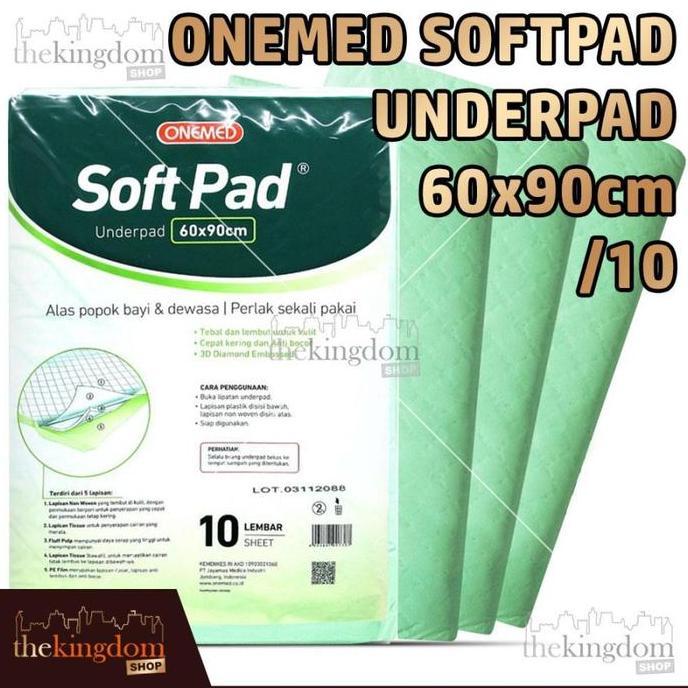 Promo Onemed Upad Underpad Softpad 60X90 Perlak U Pad 60 90 Cod
