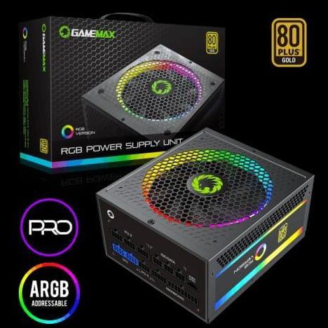 GAMEMAX PSU 1050W Modular RGB 80+ GOLD FULL MODULAR