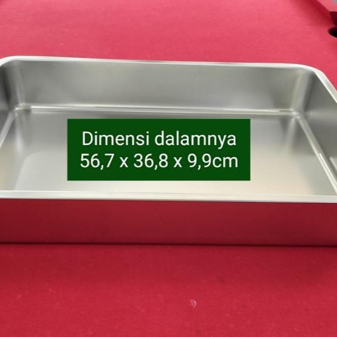 NEW Wajan Kotak Stainless Ukuran 60 x 40 x 10cm