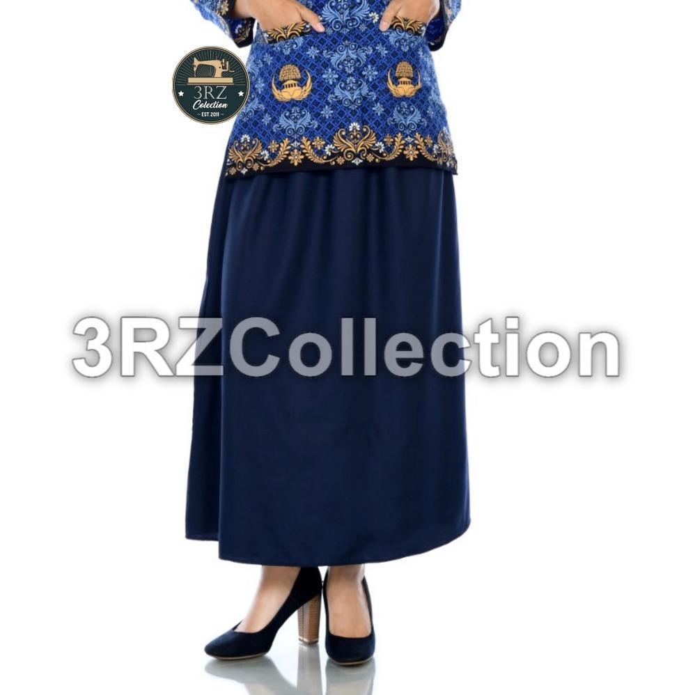 Hot Sale Rok Navy Biru Dongker Panjang Celana Navy Dinas Wanita Rok/Celana Putih Pns Wanita