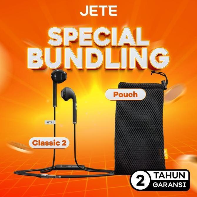 BEBAS ONGKIR - Bundling JETE Headset Classic 2 JETE + Pouch