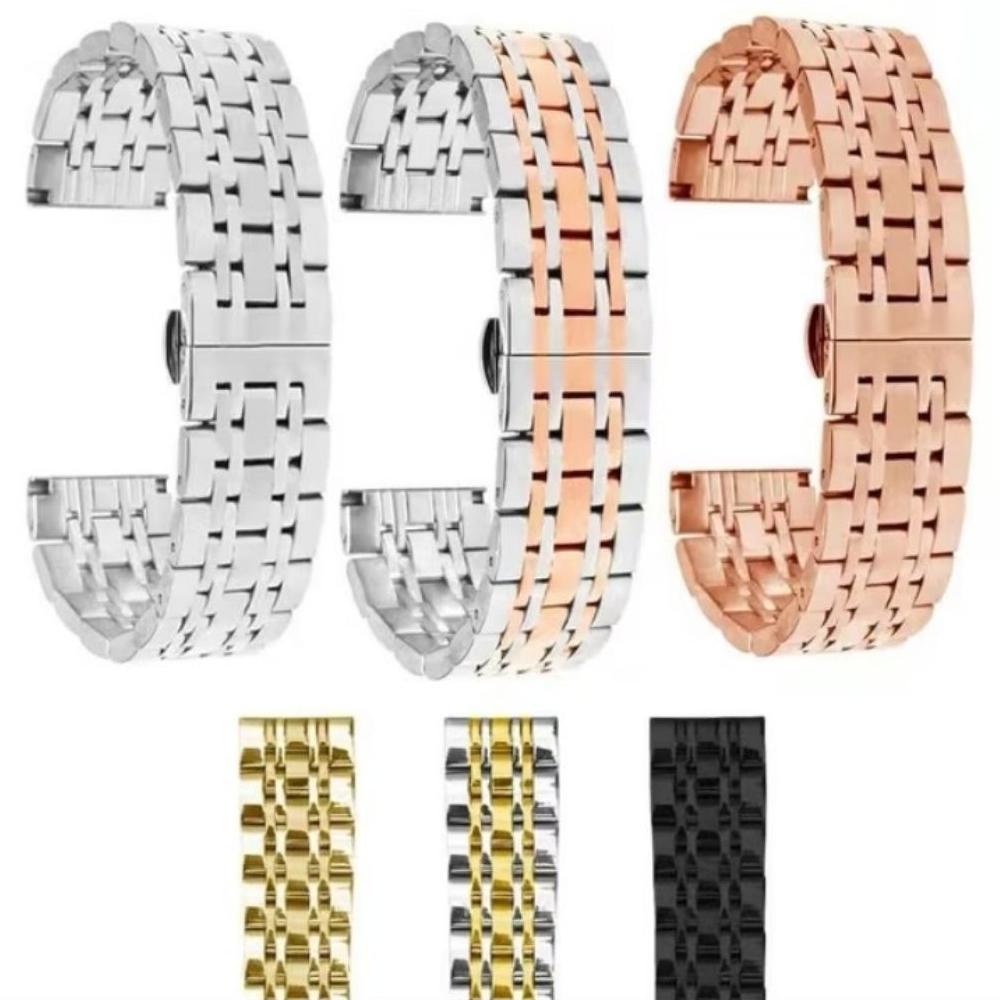 Tali jam tangan rantai strap jam tangan rantai model 3 ukuran 16mm ready