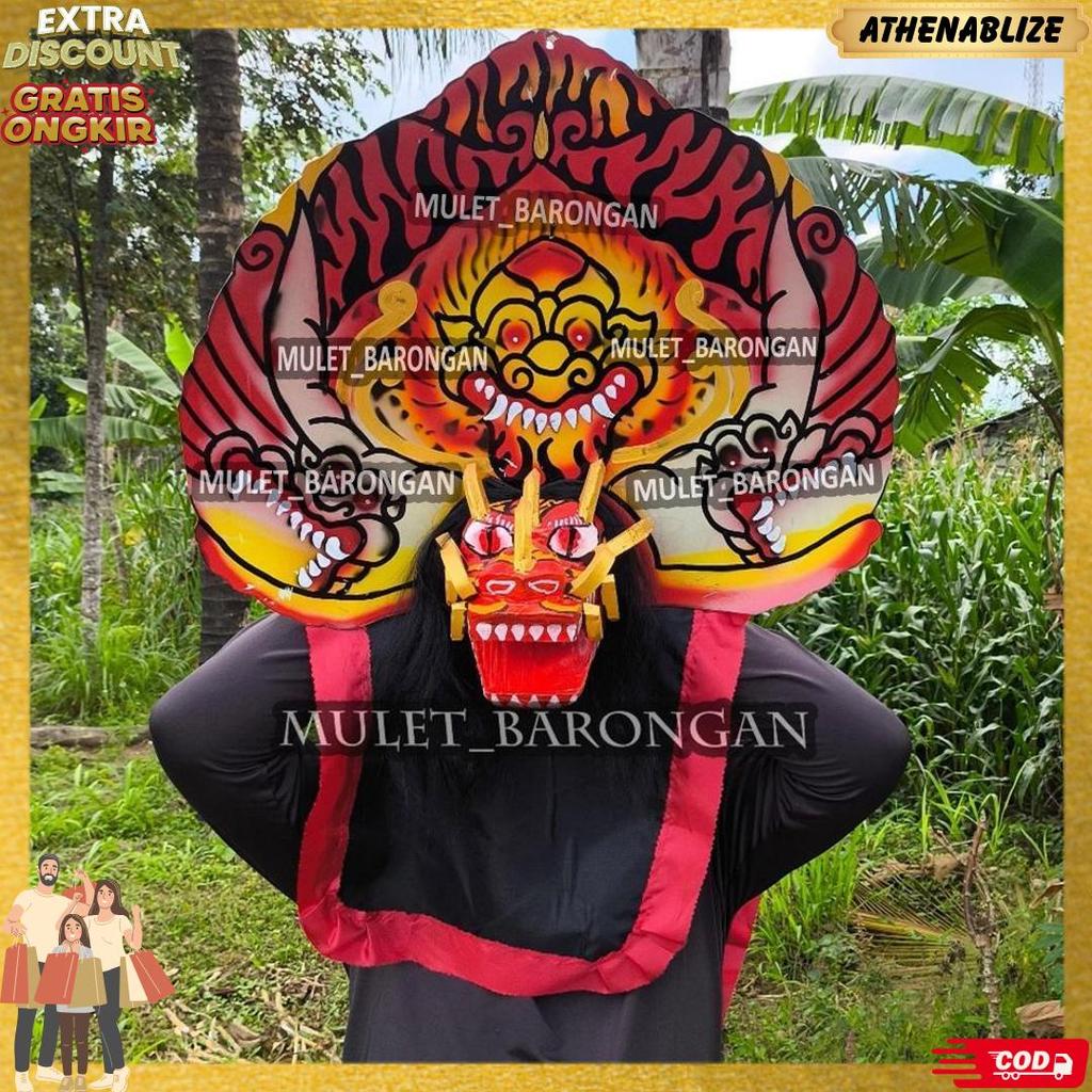Barongan Devil Anak Kayu Asli Ukuran Besar Free Kemul Dan Rambut Dijamin Bagus