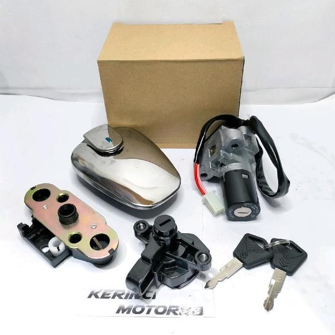 KUNCI KONTAK ASSY SET TUTUP TANGKI SUZUKI THUNDER 125 KOMPLIT ACCESSORIES T1 SIAP KIRIM