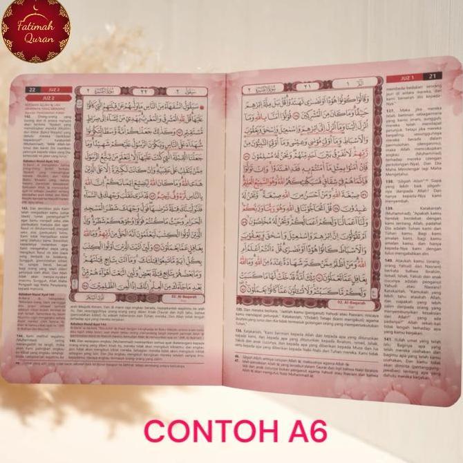 AL Quran Custom Nama Wedding A5/A6 Seserahan Mahar Hantaran Pernikahan Kado   Fatimah Quran