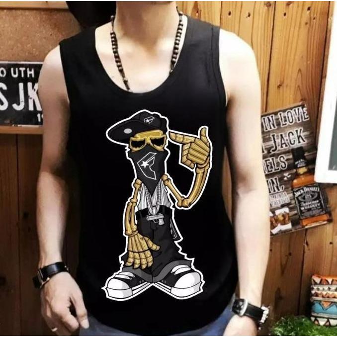 ShopAoi Singlet / Kaos tanpa lengan / Kaos Dalam / T-shirt Distro / Singlet Gaul Pria Murah Santai H