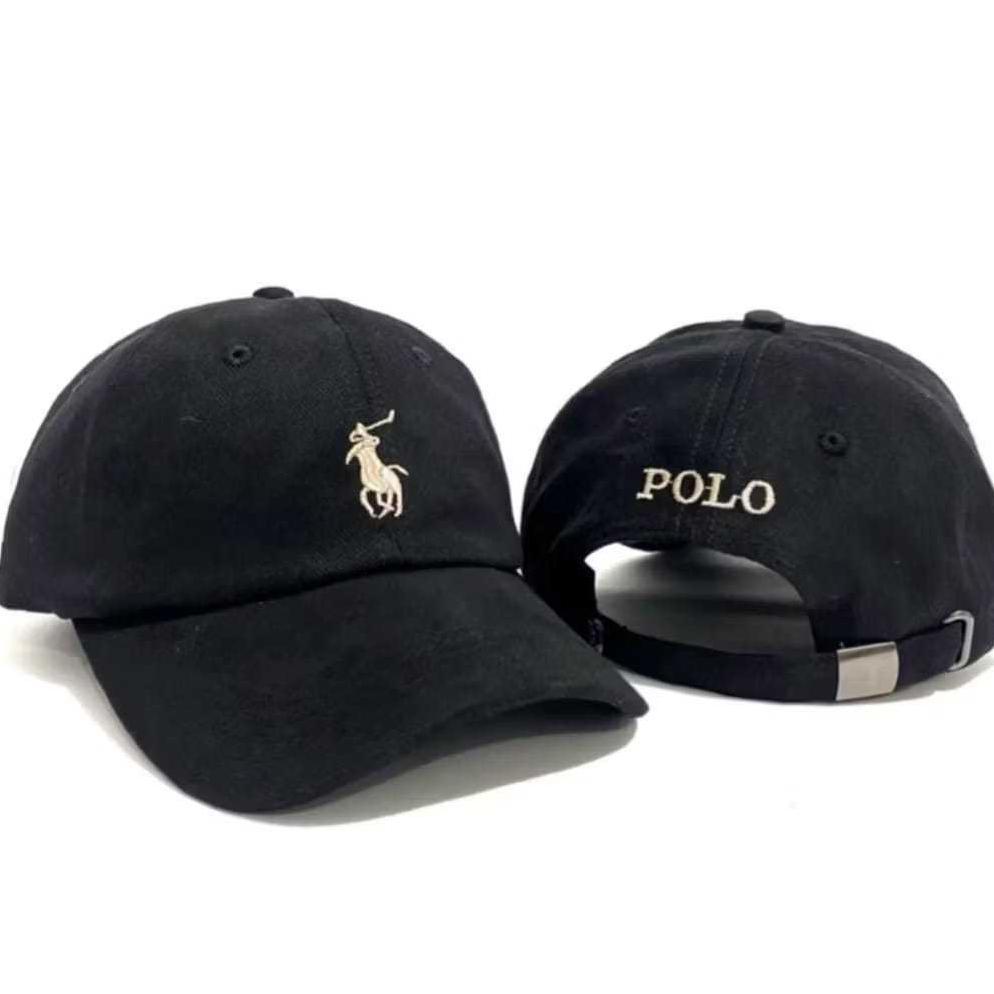 ORIGINAL Topi Pria distro topi pria topi baseball topi polo caps topi premium Hitam KEKINIAN