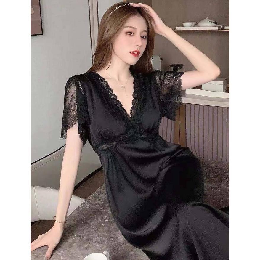 BEST DEALS DASTER LINGERIE SEXY DRESS SABRINA SATIN BAJU TIDUR SEXY LINGERIE WANITA / BAJU TIDUR LIN