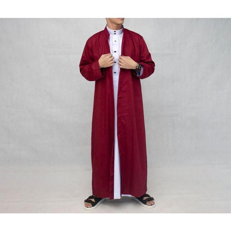 HOT JUBAH LUARAN PRIA DEWASA TWIS HIGT / JUBAH YAMAN HABAIB / JUBAH LUARAN MUSLIM TERBUKA / JUBAH PR