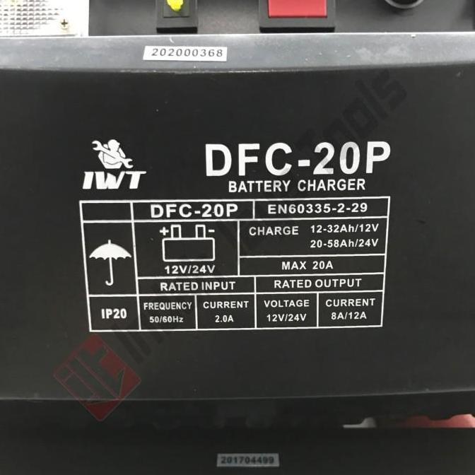 Promo Iwt Dfc-20P Battery Charger 20A - Charger Cas Aki Kering Basah 20 A