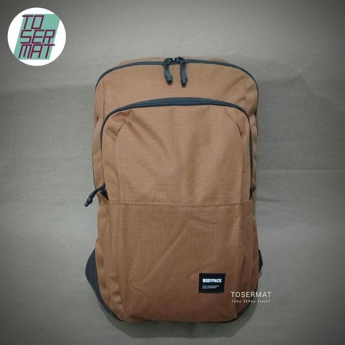 BODYPACK HOCUS ori tas ransel laptop backpack daypack simple - Brown