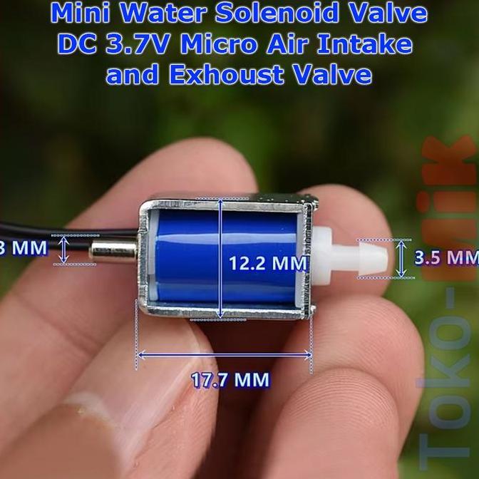 Ni Solenoid Valve Kran Air Udara Selenoid Cabang 3 T Dc 3V-5V