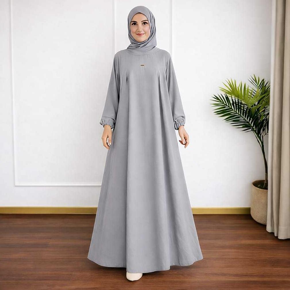 Bagus Gamis Wanita Crincle Model Terbaru