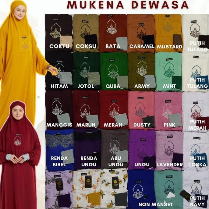 Mukena terusan yabasmah/ mukena basmah collection