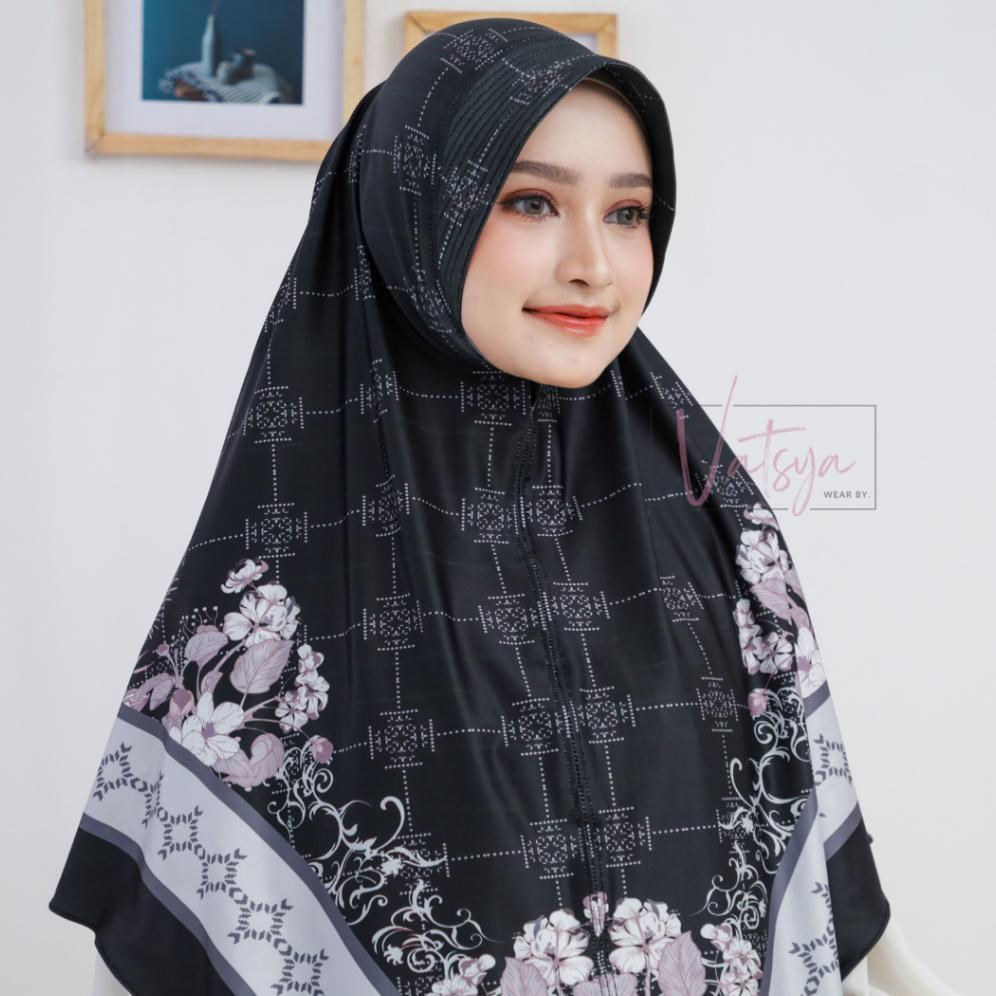 PREMIUM Jilbab Instan Motif Hijab Bergo Printing Jumbo & Standar Kerudung Syari KEKINIAN