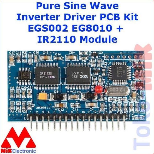 Pure Sine Wave Inverter Driver Pcb Kit Egs002 Eg8010 + Ir2110 Module