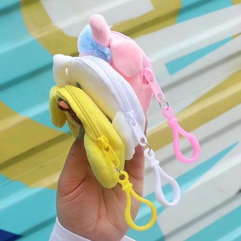 Hot Dompet Koin Sanrio Gantungan Kunci Dompet Koin Sanrio Tas Mini Bulu Dompet Karakter Lucu Termura