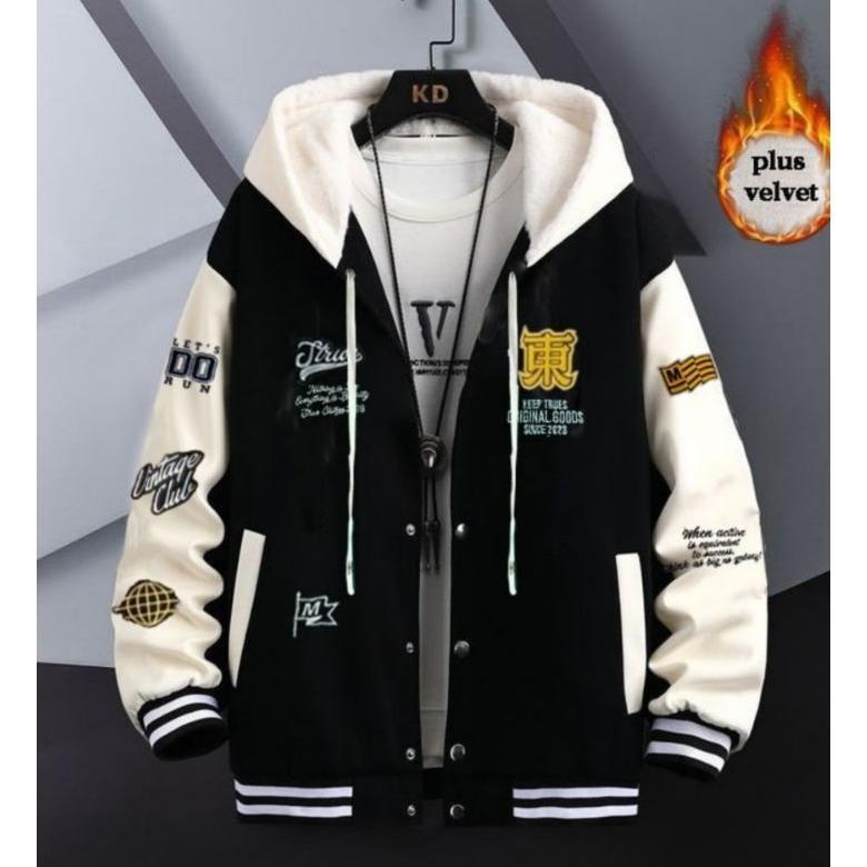 100% Aman Jaket Varsity Baseball Original Full Bordir - Jaket Bomber Varsity Original Premium  - Jak