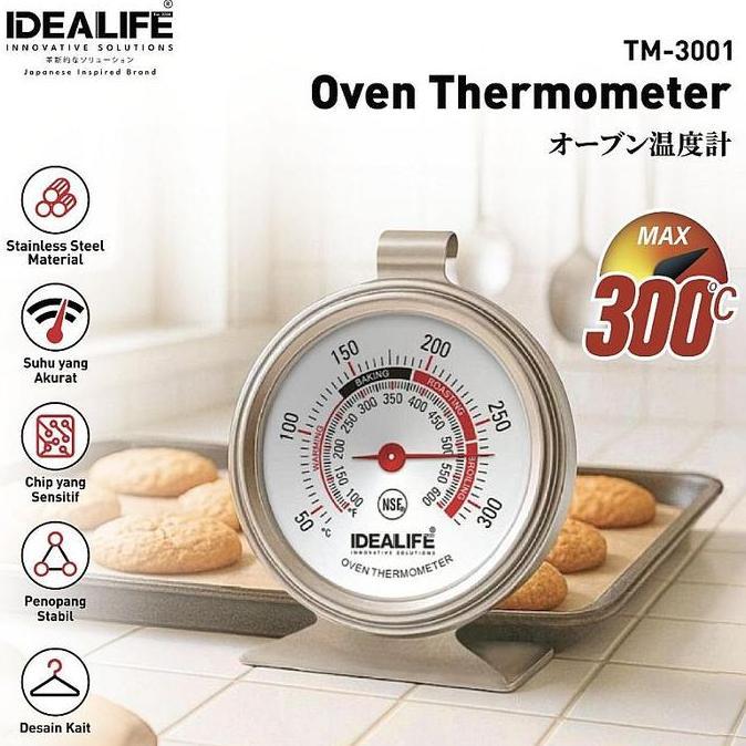 IDEALIFE - Thermometer Oven Thermometer Oven - TM-3001