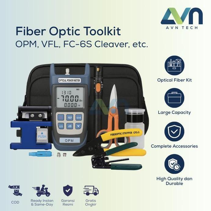 Optical Fiber Kit FTTH Tool Kit 1 Set Tool set Toolkit FO Fiber Optik
