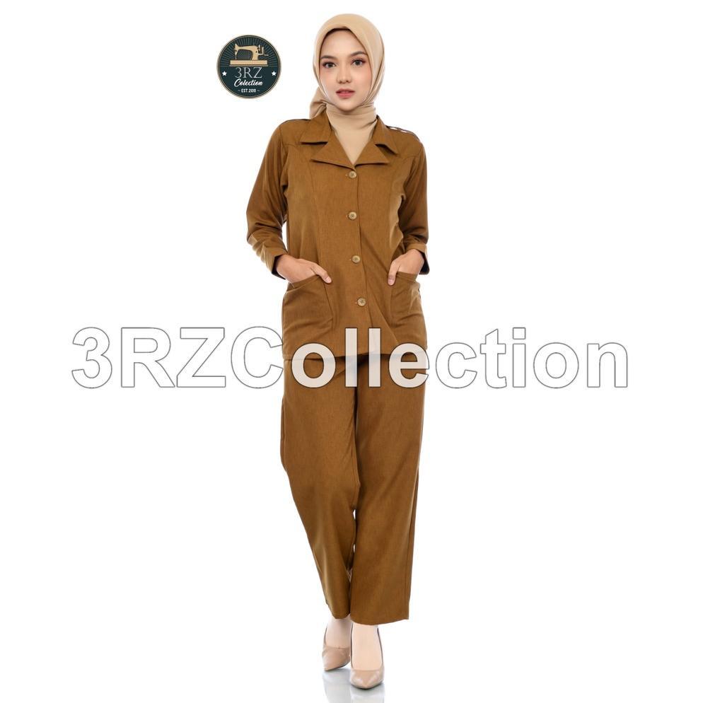 Terlaris Baju Dinas Pns Wanita Seragam Pns Pemda Wanita Setelan Celana Khaki Tua Khaki Muda Pemda Wa
