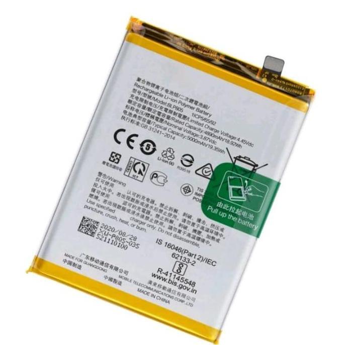 Baterai Original 100% Opo A16 2021 BLP805 Batre Batrai Battery Batrey Batrei Baterei Hp BLP 805 BLP-