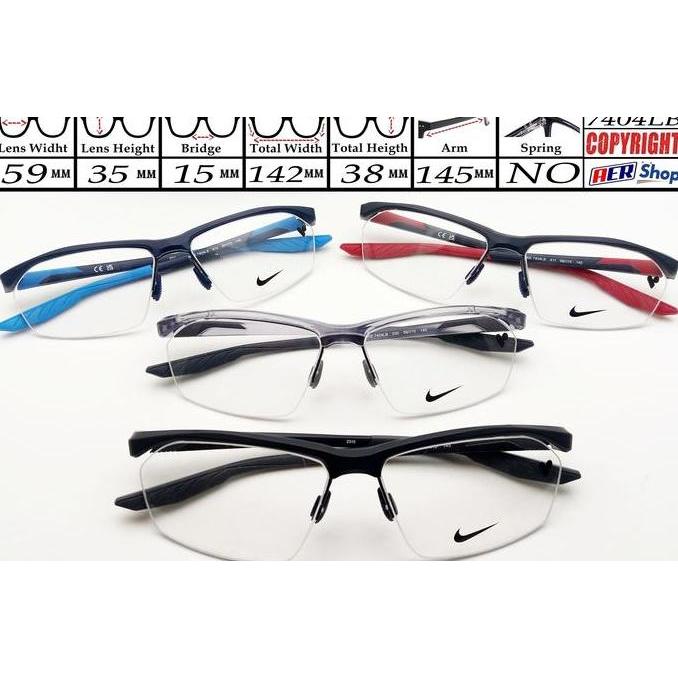 Murah Kacamata Nike 100 % Original Frame Kacamata Nike Half Frame Original Frame Kacamata Minus Spor