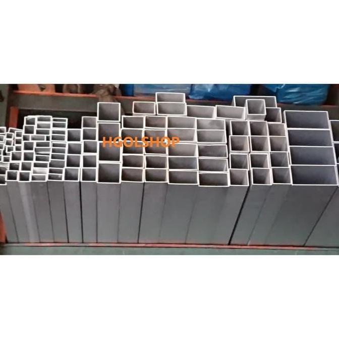 HOLLOW ALUMINIUM 1 3/4" X 4" X 1,2 MM (BIASA UNTUK JIDAR)