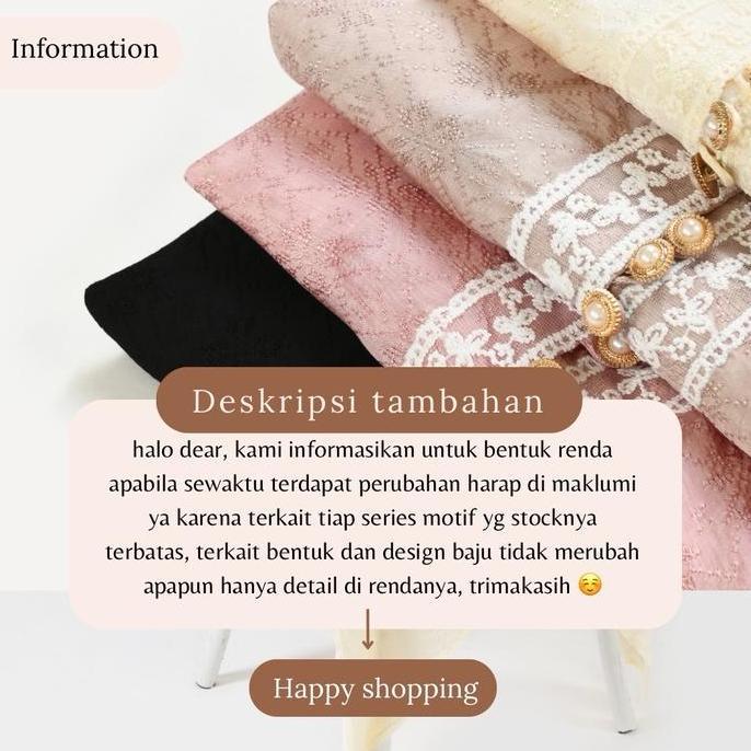 Aini kebaya batik viscose modern, atasan kebaya polos rok lilit batik Wisuda remaja style korean Pro
