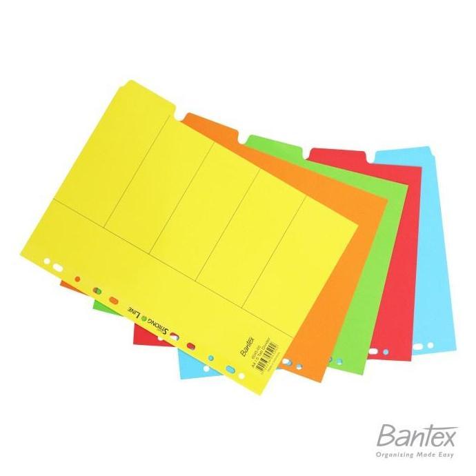 Bantex Cardboard Divider/Pembatas Ordner/Penyekat Binder/Bahan Karton