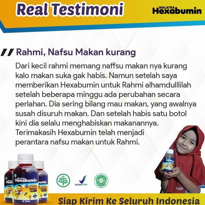 Lansungkirim- Vitamin Untuk Anak Cacingan, Sering Sakit Perut Dan Tidak Nafsu Makan - Hexabumin Untu