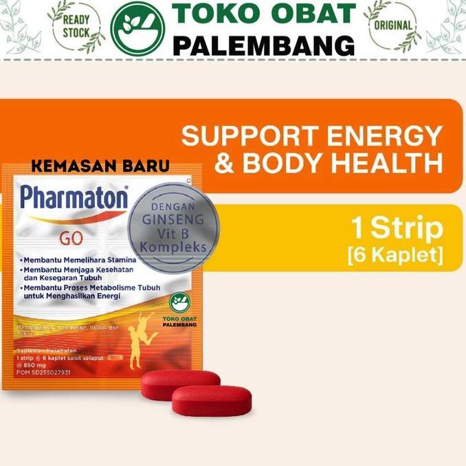 Lansungkirim- Pharmaton Go 6 Kaplet Kesehatan Tubuh Multivitamin Mineral Formula Multivitamins Parma
