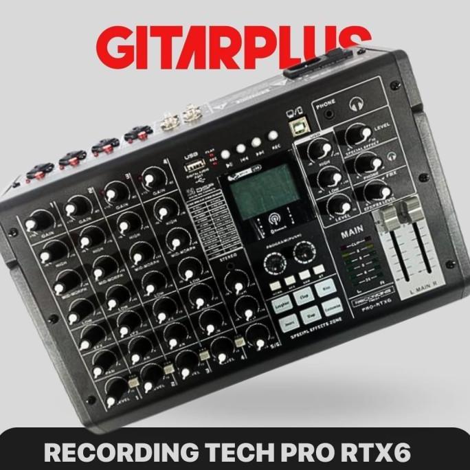 RECORDING TECH PRO RTX6 , USB AUDIO MIXER , RECORDING PODCAST STUDIO