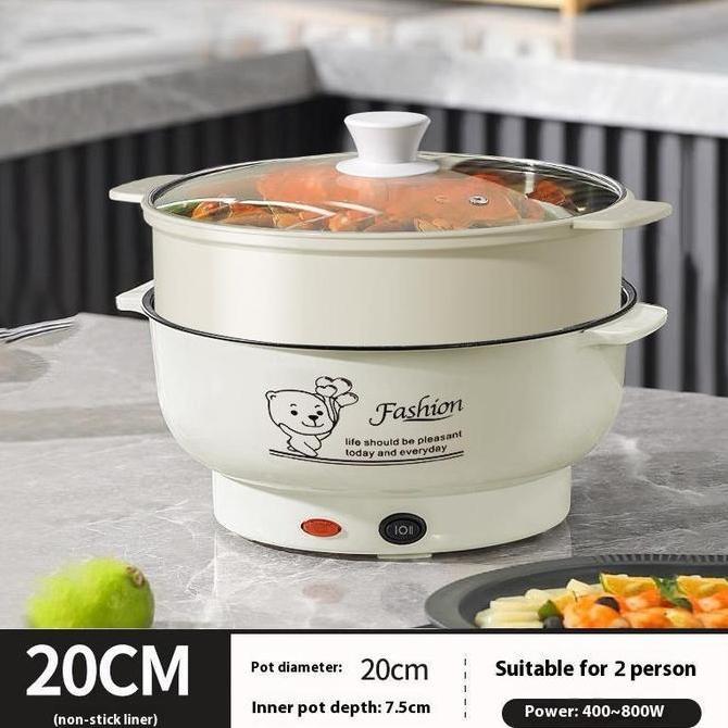 lutfi_andina25 - qqpanci listrik multifungsi free kukusan / rice cooker mini/steamer lapis keramik t