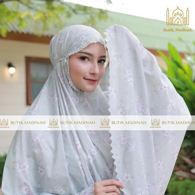 Grosir Butik.Madinah Mukena Dewasa Parasut Korea Travel Mini Jumbo 2In1 Seri Motif Free Tas Mewah + 